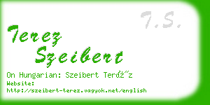 terez szeibert business card